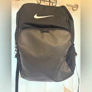 Nike Black Backpack with White Swoosh